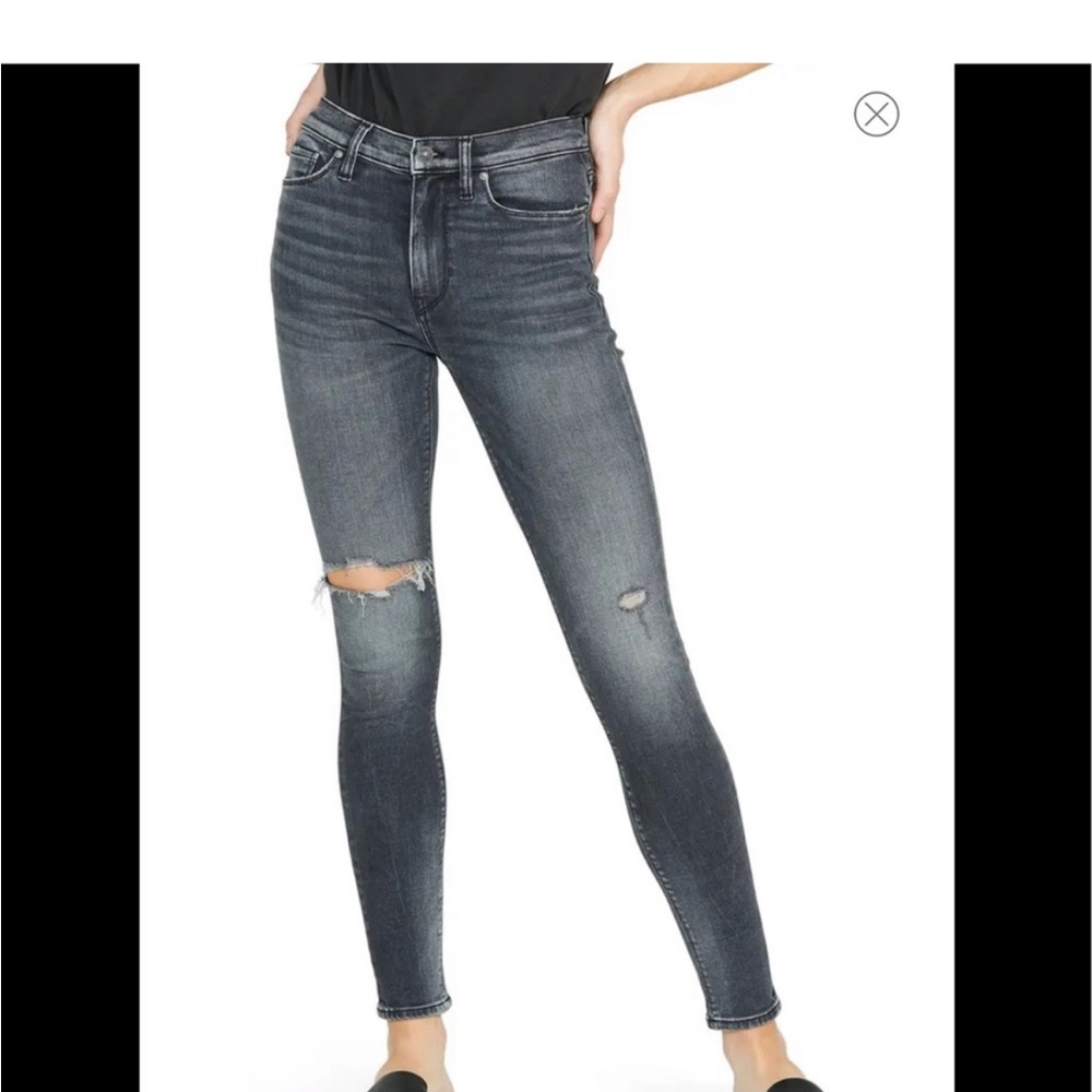 NWOT Hudson Distressed Skinny Jeans - Black